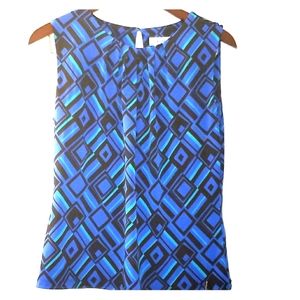 CK printed sleeveless blouse